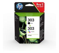 HP Confezione da 2 cartucce di inchiostro nero/in tricromia originali 303