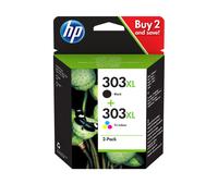 HP Confezione da 2 cartucce di inchiostro nero/in tricromia originali ad alta capacità 303XL