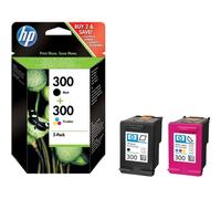 HP Confezione da 2 cartucce originali di inchiostro nero/tricromia 300