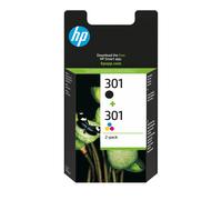 HP Confezione da 2 cartucce originali di inchiostro nero/tricromia 301