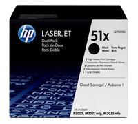 HP Confezione da 2 cartucce originali di Toner nero ad alta capacit LaserJet 51X (HP 51X - 2 pakker - Hjtydende - sort)
