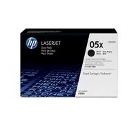 HP Confezione da 2 cartucce originali di Toner nero ad alta capacità LaserJet 05X [CE505XD]