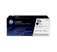 HP Confezione da 2 cartucce originali di Toner nero LaserJet 12A