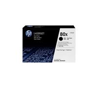 HP Confezione da 2 cartucce originali Toner nero ad alta capacità LaserJet 80X