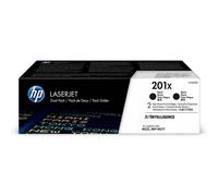 HP Confezione da 2 cartucce toner nero originale ad alta capacità LaserJet 201X