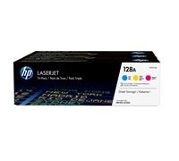 HP Confezione da 3 cartucce originali di toner ciano/magenta/giallo LaserJet 128A
