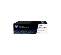 HP 128A CF371AM, Multipack da 3 Toner Originali HP da 1300 Pagine, Compatibile con le Stampanti HP LaserJet Pro CM1415 e CP1525