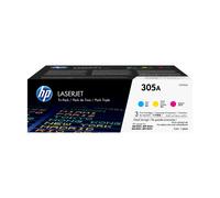HP Confezione da 3 cartucce originali di toner ciano/magenta/giallo LaserJet 305A