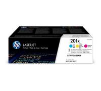 HP Confezione da 3 cartucce toner ciano/magenta/giallo originale ad alta capacità LaserJet 201X