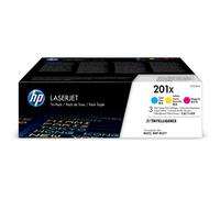 HP Confezione da 3 cartucce toner ciano/magenta/giallo originale ad alta capacità LaserJet 201X