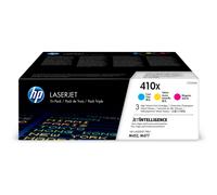 HP Confezione da 3 cartucce toner ciano/magenta/giallo originale ad alta capacità LaserJet 410X