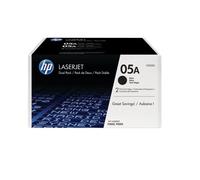 HP Confezione doppia di cartucce toner originali nero 05A LaserJet