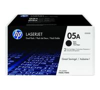 HP Confezione doppia di cartucce toner originali nero 05A LaserJet