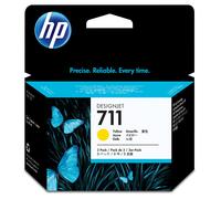 HP - CZ136A - Hp - Confezione 3 cartucce ink originale - 711 - Giallo - CZ136A - 29ml cad - HPCZ136A - Conf. da 1 Pz. - CZ136A