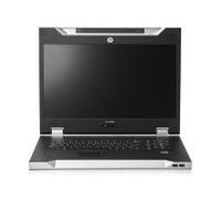 HP E LCD8500 - Console KVM - USB - 18.51" (18.51" visualizzabile) - rack-montabile - 1600 x 1200 - 187 cd/m² - 700:1 - 16 ms - argento - 1U - per ProLiant DL20 Gen9, DL360p Gen8 , DL3800 Gen9, DL580