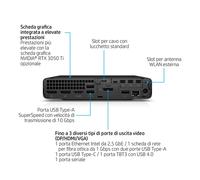 HP Elite Mini 800 G9 Desktop PC Intel® Core™ i7 i7-14700 16 GB DDR5-SDRAM 512 GB SSD Windows 11 Pro Mini PC Nero (622Y6ET#ABZ)