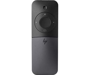HP Elite Presenter Mouse, Puntatore Laser Virtuale, Tecnologia Gyro, Portata Segnale 10 m, Bluetooth, Ricarica Rapida Micro USB, Pulsanti e Rotella Scorrimento Touch, Custodia Protettiva Inclusa, Nero