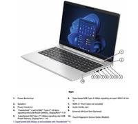 HP EliteBook 640 14 inch G10 Notebook PC Wolf Pro Security Edition Intel® Core™ i5 i5-1335U Computer portatile 35,6 cm (14") Full HD 16 GB DDR4-SDRAM 512 GB SSD Wi-Fi 6E (802.11ax) Windows 11 Pro Arge