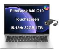 HP EliteBook 840 G10 Business Laptop (14" FHD+ Touchscreen, Intel 10-Core i5-1335U (Beat i7-1255U), 32GB DDR5 RAM, 1TB SSD) retroilluminato, impronte digitali, webcam IR da 5 MP, Wolf Security, Win 11