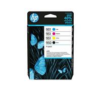 HP Confezione da 4 cartucce di inchiostro originali 950/951, nero, ciano, magenta, giallo