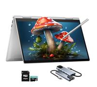 HP Envy x360 2-in-1 Computer portatile touchscreen da 14 pollici, processore Intel Core 5 120U, RAM 8 GB, SSD 2 TB, display IPS FHD da 14 pollici, copilota AI, lettore di impronte digitali, tastiera