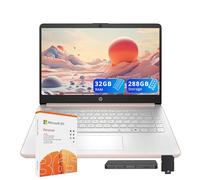 HP Flagship - Laptop HD da 14 pollici per studenti e affari, CPU Intel N150 (Beats i3-1115G4), 32 GB di RAM, 288 GB di spazio di archiviazione (128 GB UFS + set di docking da 160 GB), Con 1 anno di