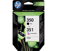 HP Confezione da 2 cartucce originali di inchiostro nero 350/tricromia 351