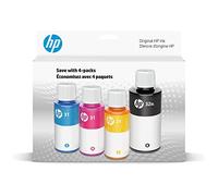 HP Inchiostro Nero 32XL Bottiglia da 31 CMY/32XL, 4-Pack, Compatibile con HP Smart Tank Plus e stampanti Premium, Alto Rendimento, Facile da Versare, Set Completo di Colori dell'Inchiostro
