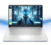HP Laptop con Microsoft Office e 1TB Cloud Storage (1 anno) | Computer HD da 14 pollici | 16 GB di RAM | 128 GB UFS | CPU Intel 4-Core (Beat i3-10110U) | Webcam | USB-C | Windows 11 Home in modalità S