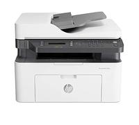 HP LaserJet MFP 137fnw 4ZB84A, Stampante Multifunzione A4, Stampa Fronte e Retro Manuale in b/n, 20 ppm, USB, Wi-Fi, Ethernet, Fax, ADF, Schermo LCD a 2 righe con tastierino, Bianca