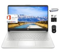HP MarxsolAccessory - Laptop portatile da 14" Micro-edge 2024, Intel Quad-Core N4120, 16 GB di RAM, 384 GB (128 GB eMMC + 256 GB Card), webcam, WiFi, Windows 11S + 1 anno Office 365, MarxsolAccessory