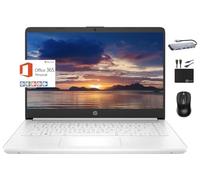 HP MarxsolAccessory - Laptop portatile Micro-Edge da 14" 2024, Intel Quad-Core N4120, 8 GB di RAM, 192 GB (64 GB eMMC + scheda da 128 GB), webcam, WiFi, Windows 11S + 1 anno Office 365