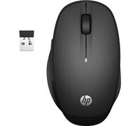 HP Mouse 300 Dual Mode Wireless 2,4ghz, Sensore Ottico da 1200 DPI, Bluetooth, Collegamento fino a 2 PC contemporanemanete, 2 Pulsanti, Rotella di Scorrimento, Adattatore USB, Smart Tv, Nero