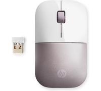 HP Z3700 Mouse Wireless, Sensore Preciso, Tecnologia LED Blue, 1200 DPI, 3 Pulsanti, Rotella Scorrimento, Ricevitore USB Wireless 2.4 GHz Incluso, Design Pratico e Confortevole, Bianco/Rosa