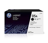 HP Multipack 05A, CE505D, da 2 Cartucce Toner Originali CE505A Standard, da 2.300 Pagine Ciascuna, Compatibile con le Stampanti HP LaserJet P2035, P2055, P2055D,P2055DN e P2055, Nero