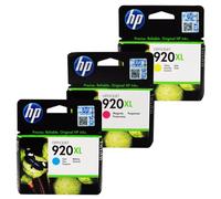 HP Officejet 920XL 3 Inkjet Ink Cartridge Colour Combo Value Pack - Cyan Magenta Yellow
