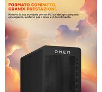 HP DESKTOP GAMING DV2E6EA Omen TG03-0056nl, AMD, Ryzen 7 8700F, GeForce RTX™ 5050, RAM 16 GB, 512 GB SSD