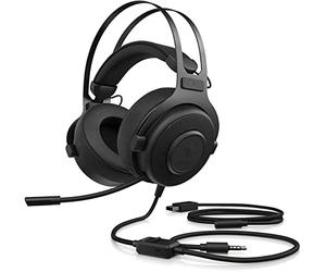 HP OMEN Blast Headset, Cuffie con Cavo USB-A, Audio Surround 7.1, Archetto Sospeso, Cuscinetti Imbottiti, Microfono Retrattile, Comandi in Linea, OMEN Command Center, Compatibilità PC e Console, Nero