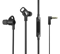 HP OMEN Dyad Earbuds, Auricolari con Jack da 3.5 mm, Tecnologia Doppio Driver, Copriauricolari Schiuma Comply, Microfono e Comandi Multimediali in Linea, Compatibile con PC, Xbox, PS4, Switch, Nero