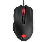 HP OMEN Vector Mouse, 6 Tasti Programmabili, DPI 100 a 16.000, Sensore Precisione OMEN Radar 3, LED Personalizzabili, Rotella Scorrimento, Cavo USB Cablato, Regolazione Peso fino 25 g, Nero