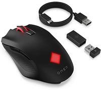 HP OMEN Vector Mouse Wireless, 6 Tasti Programmabili, DPI 100 a 16.000 con sensore ottico PixArt PAW3335, Tempo Risposta 1 ms, LED Personalizzabili, Rotella Scorrimento, Ergonomico, Nero