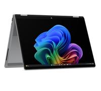 HP OmniBook X Flip, Convertibile, Copilot+ PC, 14", 2K OLED, Touch | Intel Core Ultra 5 325, 16 GB RAM, 512 GB SSD, Windows 11, 14-kb0000slx, Argento, Multitasking, QWERTY Italiano