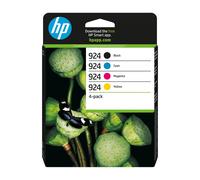 HP Original Cartucce 924 CMYK Set Da 4 (6C3Z1NE) OfficeJet Pro 8120 8122e 8132e