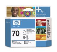 HP 70 Gloss Enhancer e Grigio, Testina di Stampa Originale