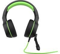 HP Pavilion Gaming 400 Cuffie, Comandi Integrati nel Cavo, Microfono Ripiegabile, Imbottitura in Finta Pelle Morbida sugli Auricolari e Base, Compatibile con PlayStation e Xbox, Nero/Verde