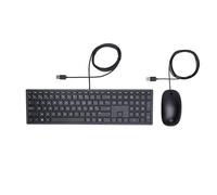 HP Pavilion Tastiera e Mouse Wired 400 inclusi USB AZERTY Belga Nero - Nouvo