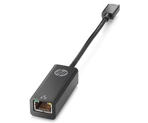 HP - PC Adapter USB-C to RJ45, Adattatore USB-C alla Rete Ethernet, Supporto Velocità Dati Gigabit Ethernet, Portatile e Pratico, Dimensioni 245 X 110 X 35 mm, Per Lavoro - Donwload e Streaming, Nero