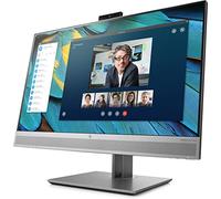 HP - PC Elite Display E243m Monitor 23.8'', Casse Audio e Webcam Integrati, Display FHD IPS Antiriflesso, BrightView, Regolabile Altezza fino 150 mm, Pivoting 90°, DisplayPort, HDMI, VGA, Argento