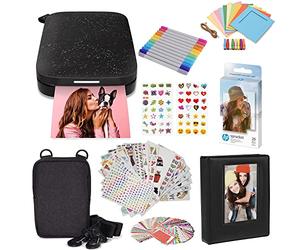 HP Pignone portatile 5,1 x 7,6 cm nero nero Starter Bundle, Pacchetto Iniziale