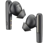 POLY Voyager Free 60+ UC Carbon Black Earbuds +BT700 USB-C Adapter +Touchscreen Charge Case AURICOLARI, Nero